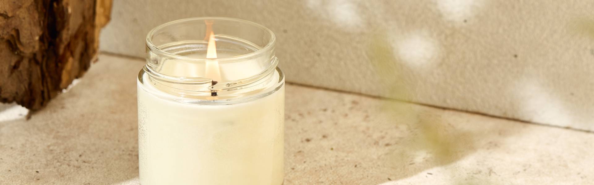 Natural wax candles